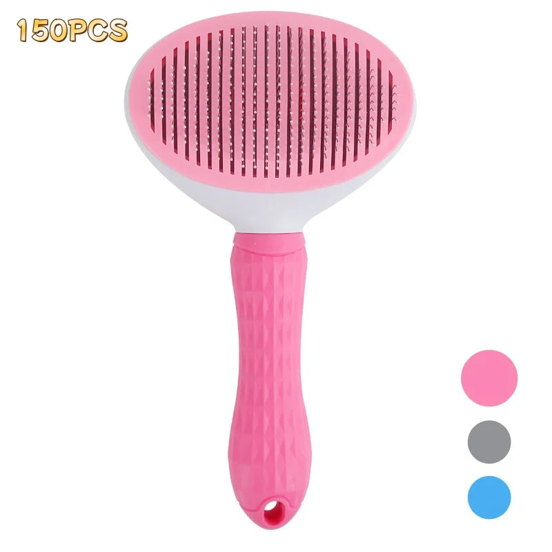 Self-Cleaning Pet Grooming Brush – Dog & Cat Dematting Comb