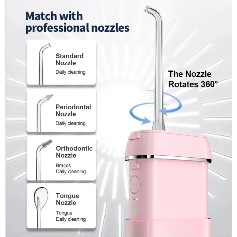 DUTRIEUX Mini Portable Water Flosser – 3 Mode IPX7 Oral Irrigator