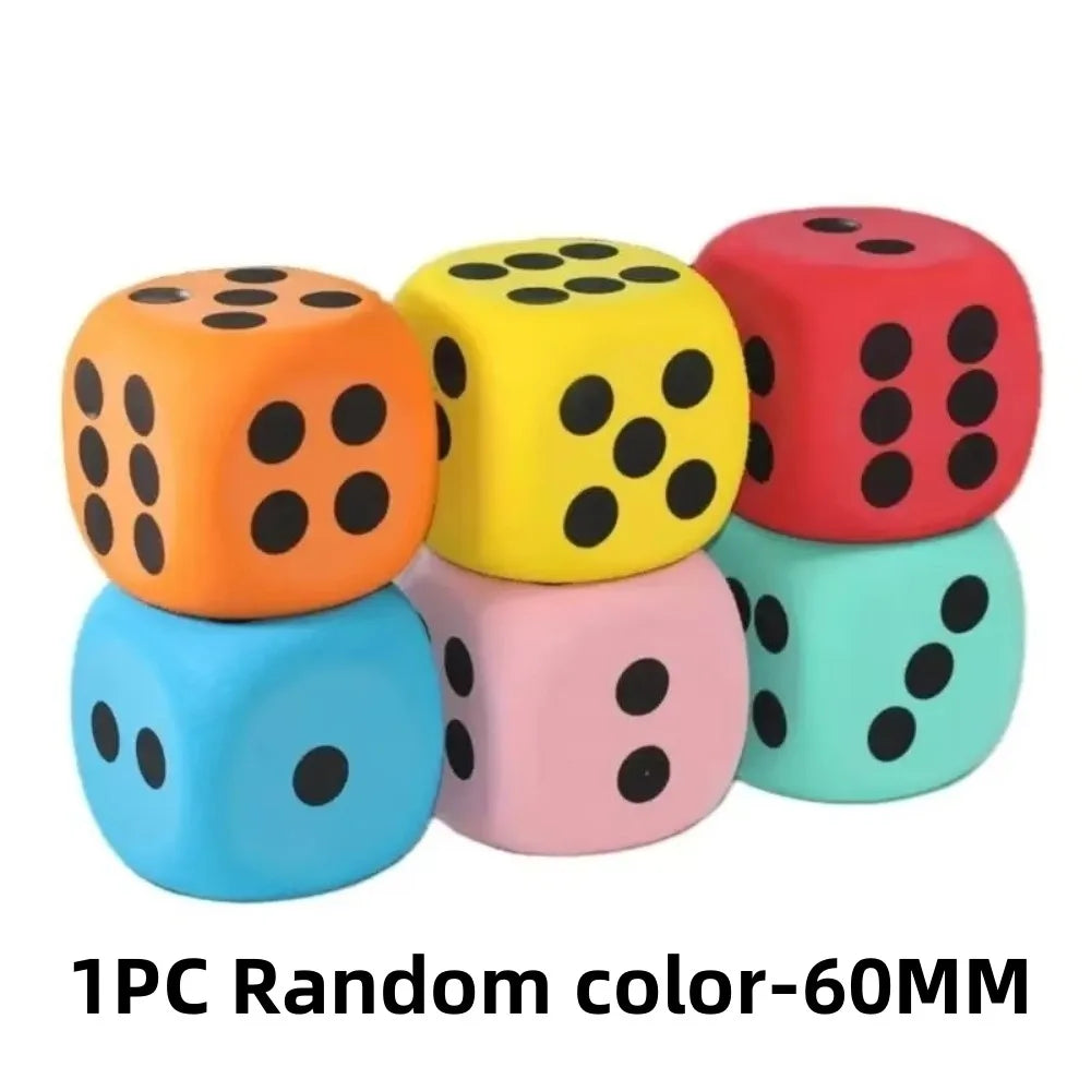 Large Foam Dice 60/80mm – Math Teaching Aid & Board Game