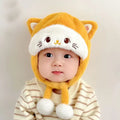 Soft Fluffy Baby Winter Knit Cap with Cartoon Ear Protection