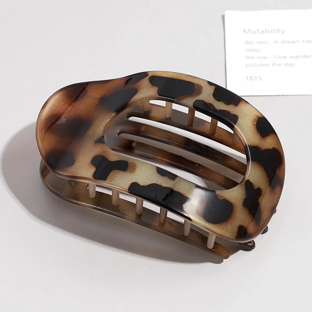 Matte Oval Hair Claw Clips for Women – Duckbill Bun Clip