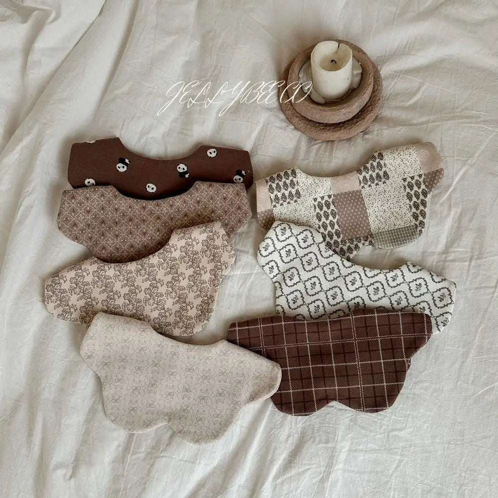 Pure Cotton Baby Bibs – Soft Reversible Double-Sided Drool Bib