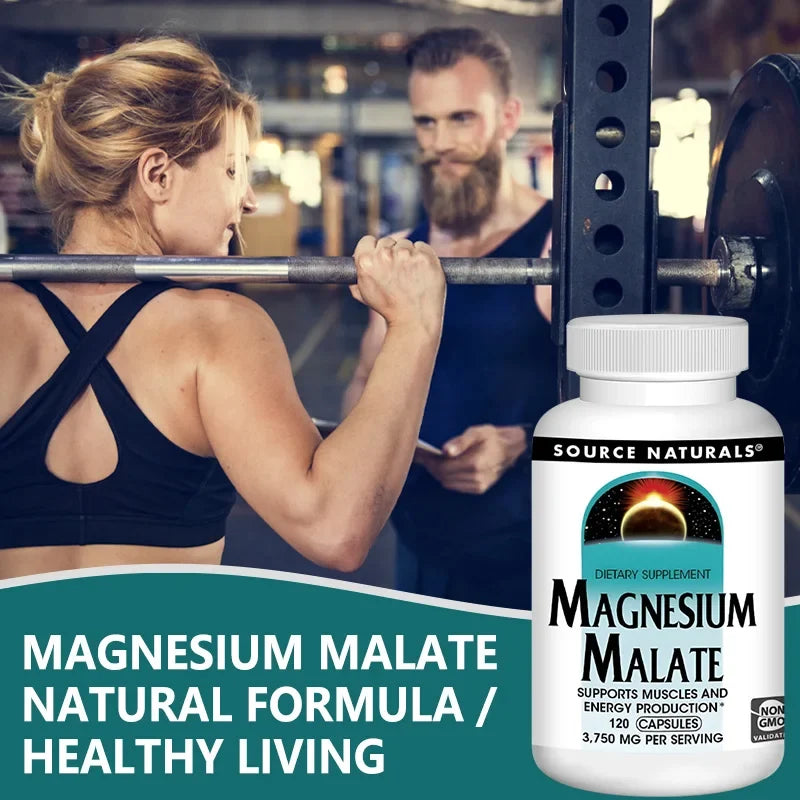 Magnesium Malate 3750mg Capsules – Muscle, Heart & Energy