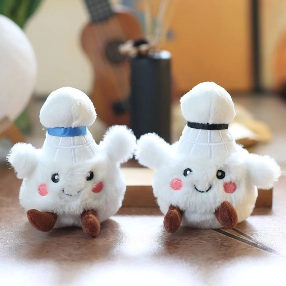 Sports Ball Plush Toy Pendant – Smiling Face Keychain Doll Gift