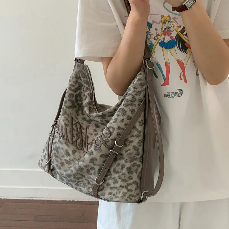Nixie Leopard Print Large Capacity Women's Backpack