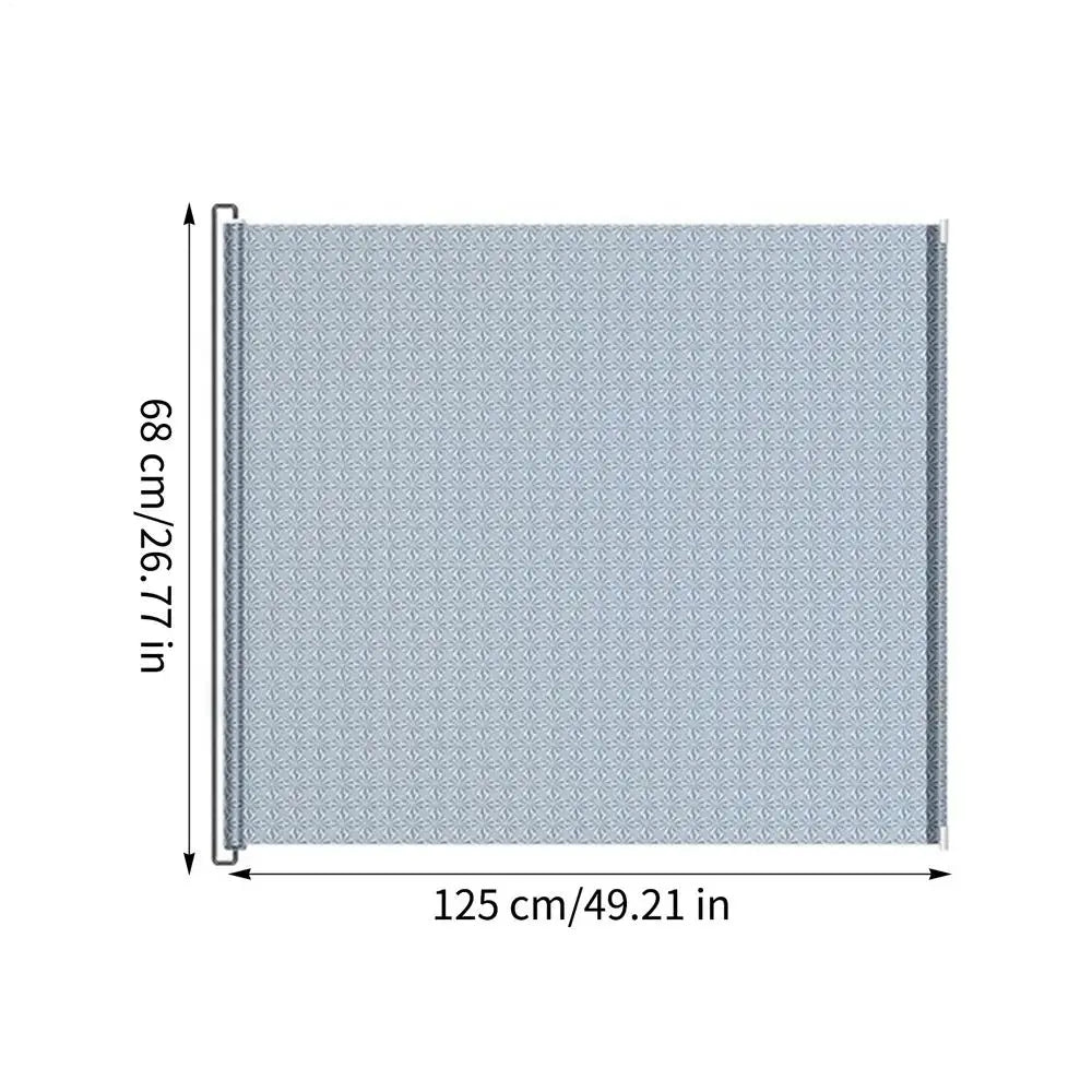 Retractable No-Drill Mesh Pet Gate – Stairs, Doors & Hallways