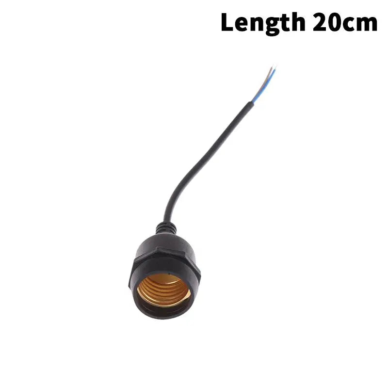 Waterproof E27 Lamp Holder with Power Cord Socket | 20–200CM