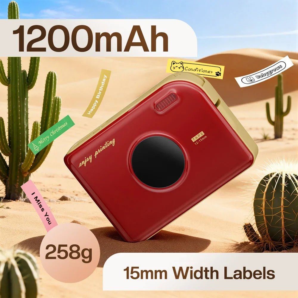 Phomemo A30 Bluetooth Label Maker – Inkless 12mm Portable Printer