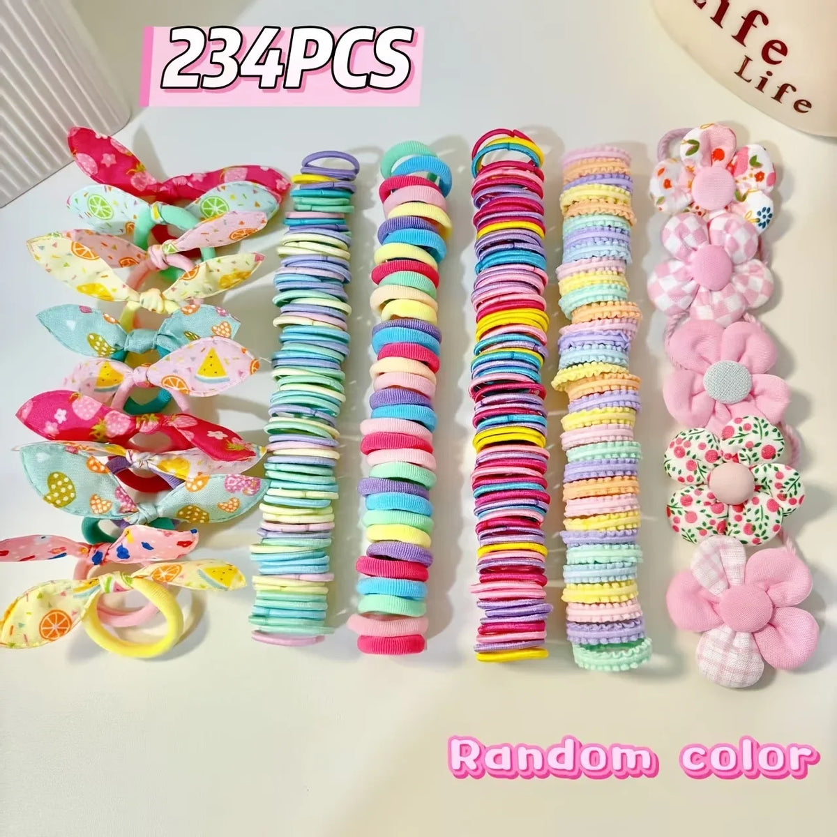 881Pcs Kids Hair Accessories – Clips, Ties & Scrunchies Set