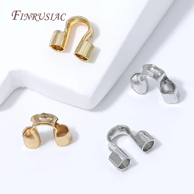 18K Gold Plated Wire Guard U-Loop DIY Jewelry Findings