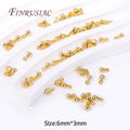 18K Gold Plated Water Drop Pendant End Beads | DIY Jewelry