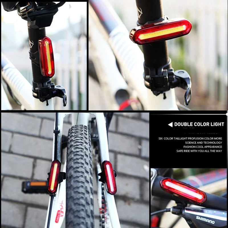 BUCKLOS LED Bike Tail Light – Rechargeable, IPX6 Waterproof