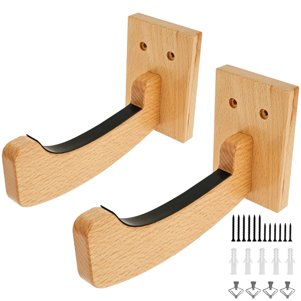 Wood Surfboard Wall Rack – Longboard Skateboard Snowboard Hanger