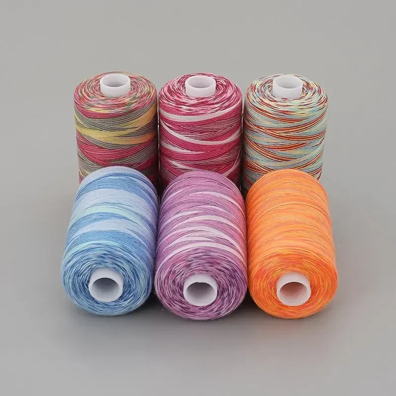 Rainbow Variegated Sewing Thread 40S/2 – Multicolor Polyester