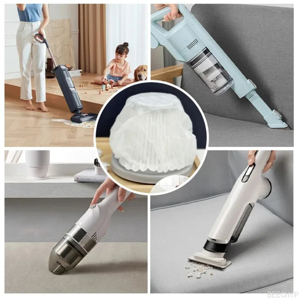 100Pcs Universal Vacuum Cleaner Non-Woven Filter Screen Covers