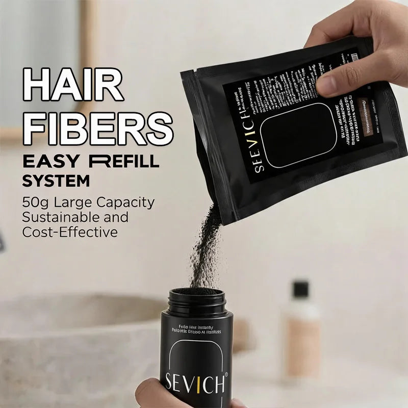 SEVICH Hair Building Fiber Powder 40g – Unisex Volume Boost