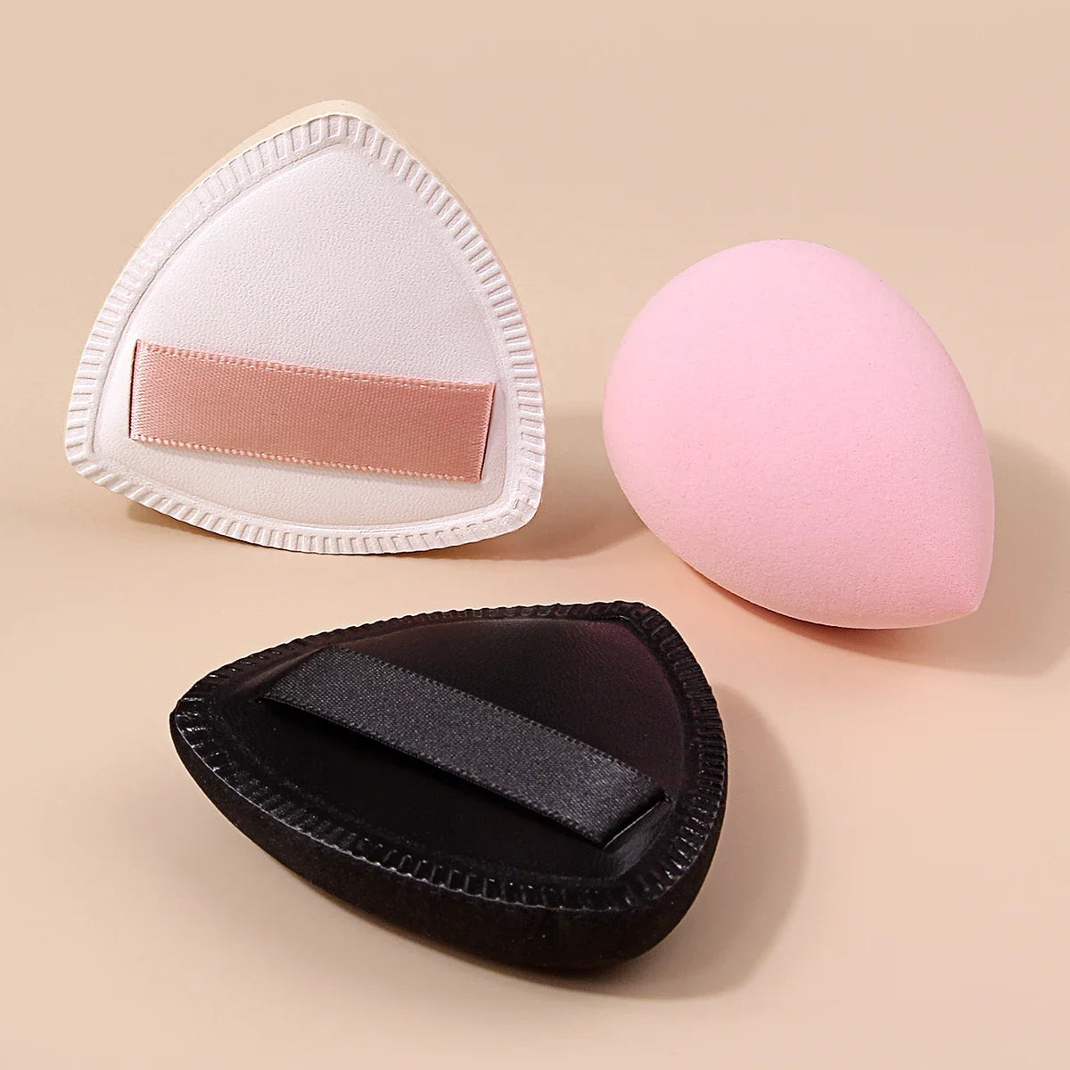 3PCS Triangle Makeup Sponge Puff Set for Foundation & Powder