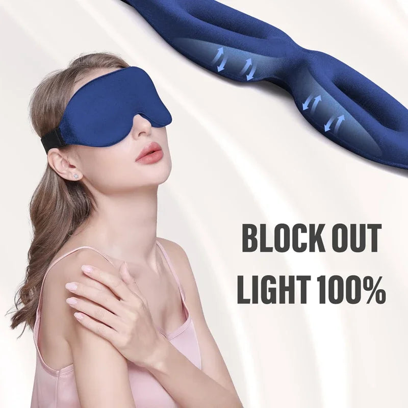 3D Sleep Eye Mask – Soft, Breathable & Light Blocking