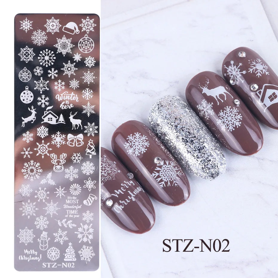 Nail Art Stamping Plates – Floral, Butterfly & Dandelion Designs