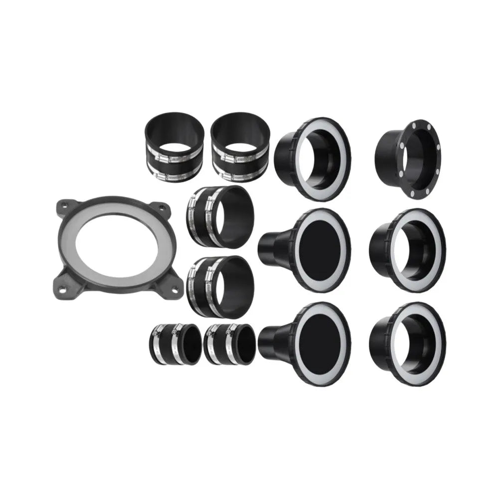 13pc Magnetic Quick-Connect Dust Collection System | 100mm
