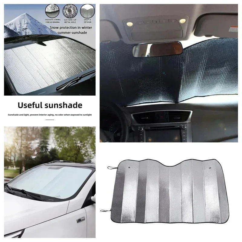 Car Windshield Sun Visor – Front & Rear UV Heat Insulation Shade