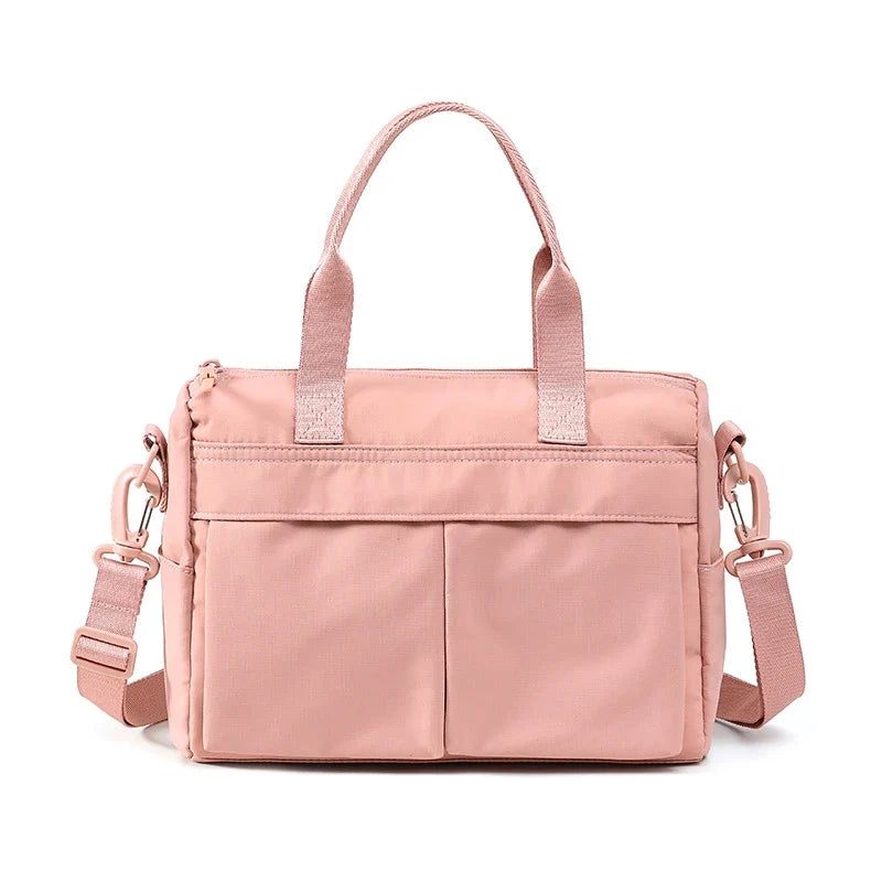 Nixie Square Crossbody Nylon Bag | Multi-Pocket Shoulder Bag