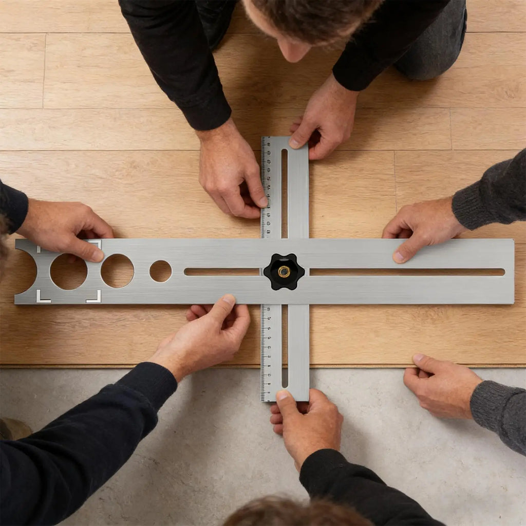 Ceramic Tile Hole Locator – Adjustable Stainless Steel Drill Guide