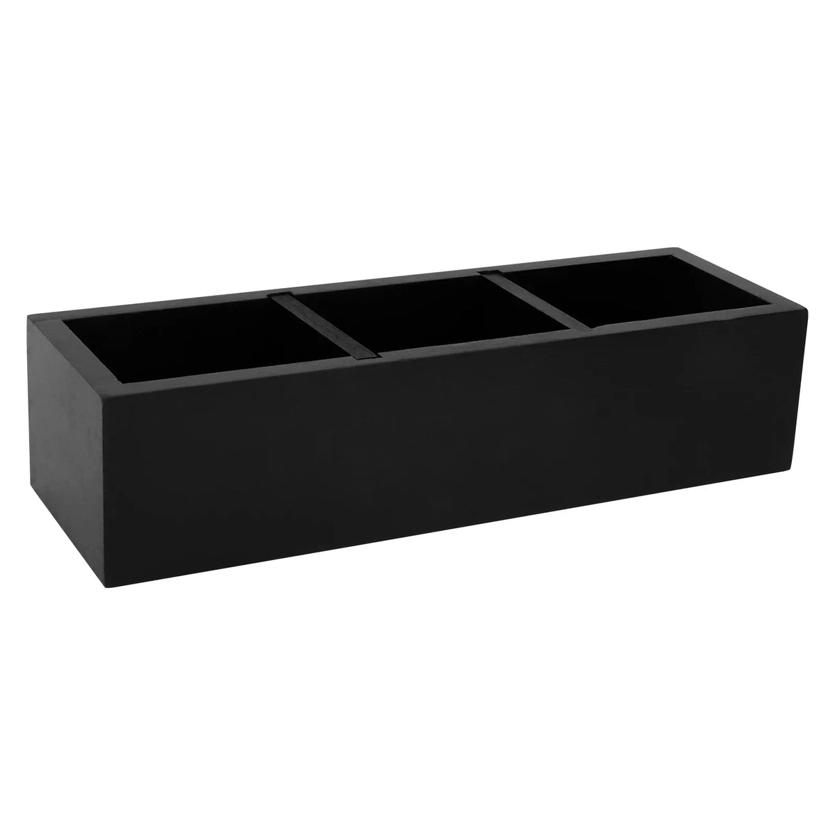 Wooden Tea Bag Organizer Box with Removable Dividers – 3 Slots
