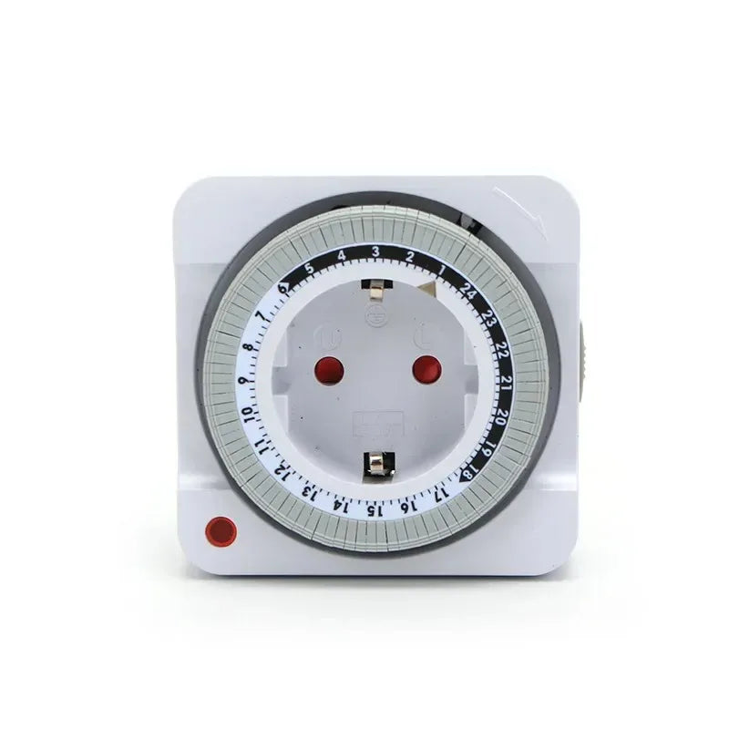 Mechanical 24-Hour Timer Switch EU Plug Indoor Outlet