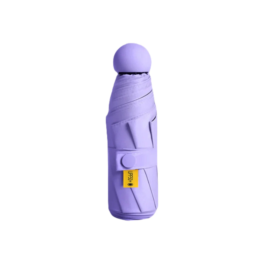 Mini Capsule Folding Umbrella UPF50+ UV & Rain Protection