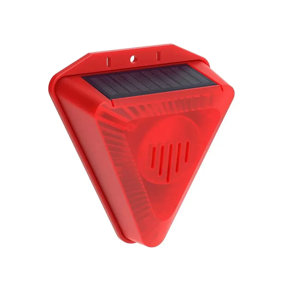 Solar 129dB Motion Sensor Alarm Light – Outdoor IP65 Siren