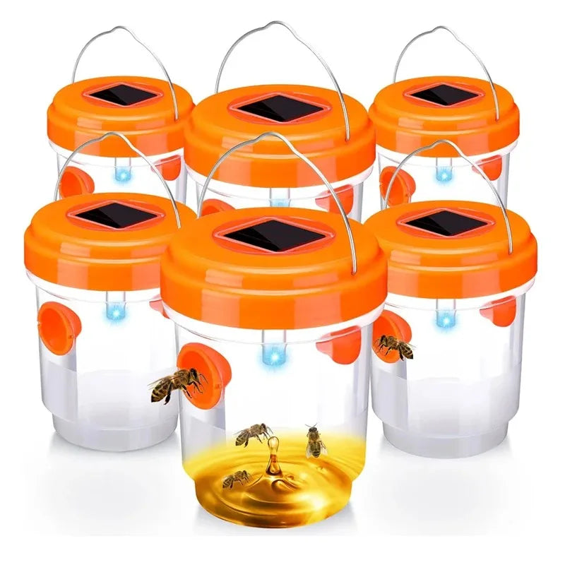 Solar Wasp Trap Outdoor – UV LED, Reusable & Non-Toxic