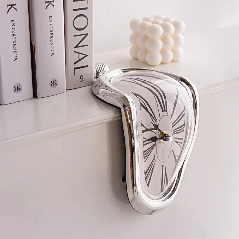 Surreal Melting Wall Clock – Salvador Dali Style Home Décor