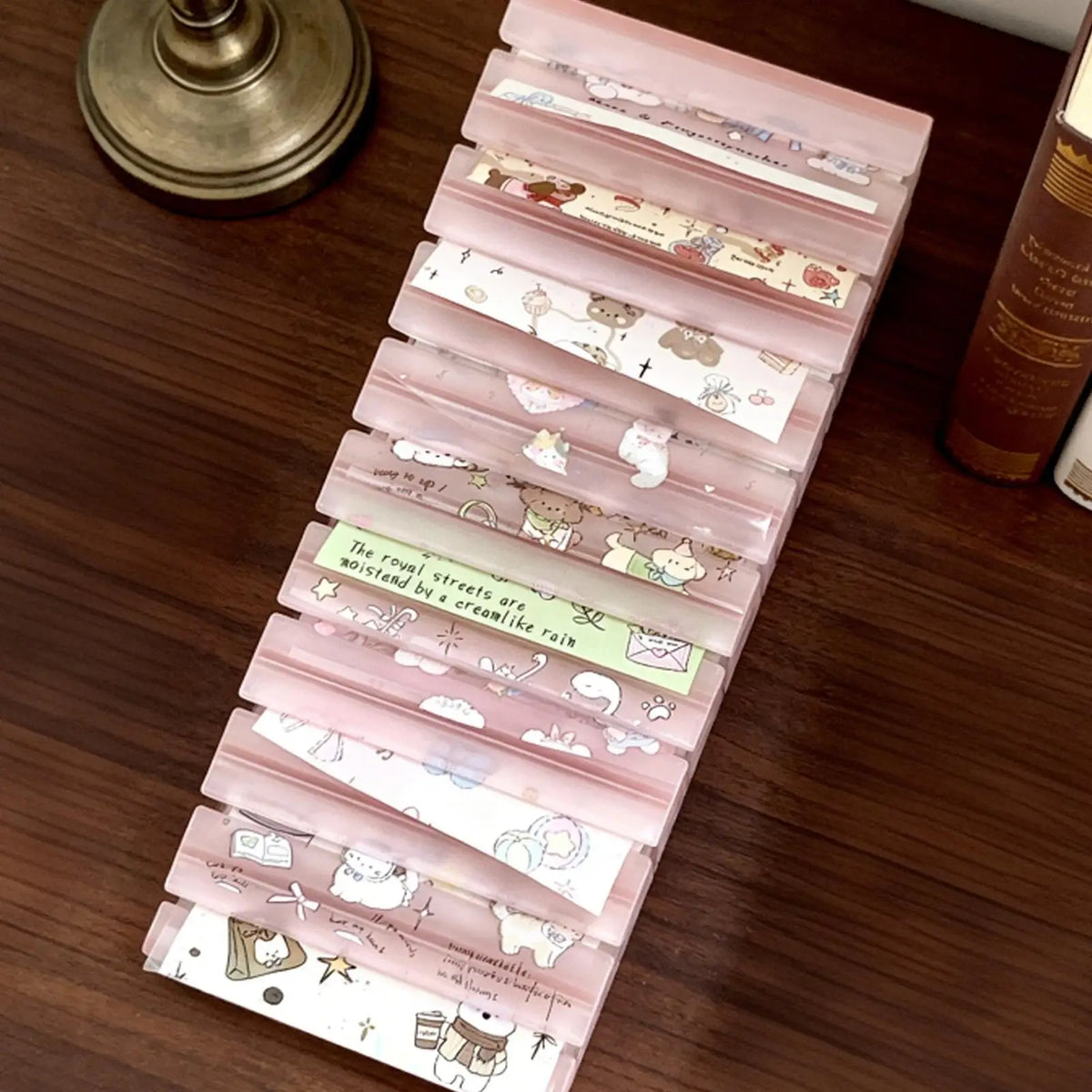 Nail Foil Storage Box – Transparent 10-Slot Organizer