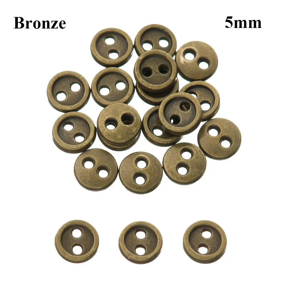 Mini Metal Buttons for Doll Clothes – 20pcs DIY Sewing Craft