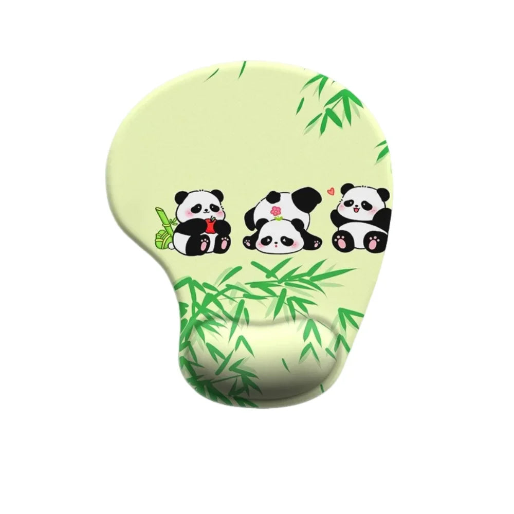 Cartoon Animal Mouse Pad with Non-Slip Ergonomic Wrist Rest