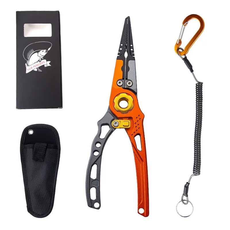 Aluminum Alloy Multifunctional Fishing Pliers & Hook Remover