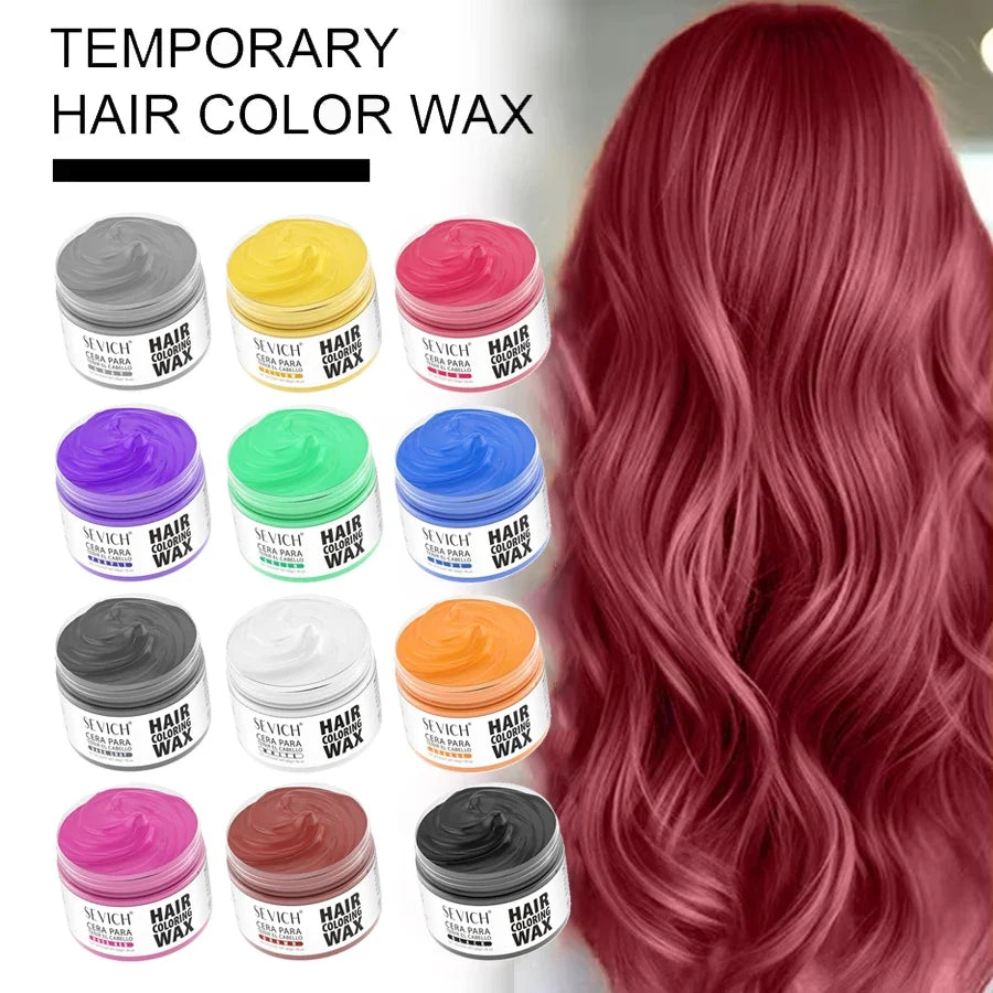 Sevich Hair Colour Wax | 13 Colors Temp Dye for Halloween