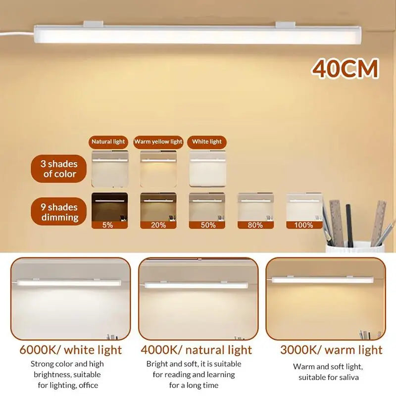 Dimmable LED Light Bar – 3 Color Modes & 9 Brightness Levels