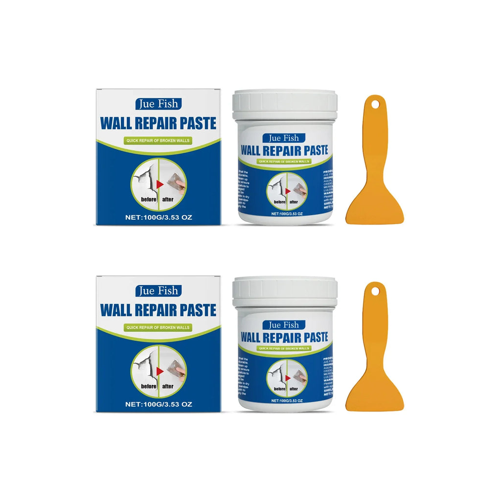 Wall Repair Paste Kit – Quick-Dry Spackle Filler & Scraper 100g