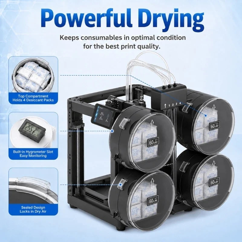 3D Printer Filament Dryer Box for AD5X – Touch Control