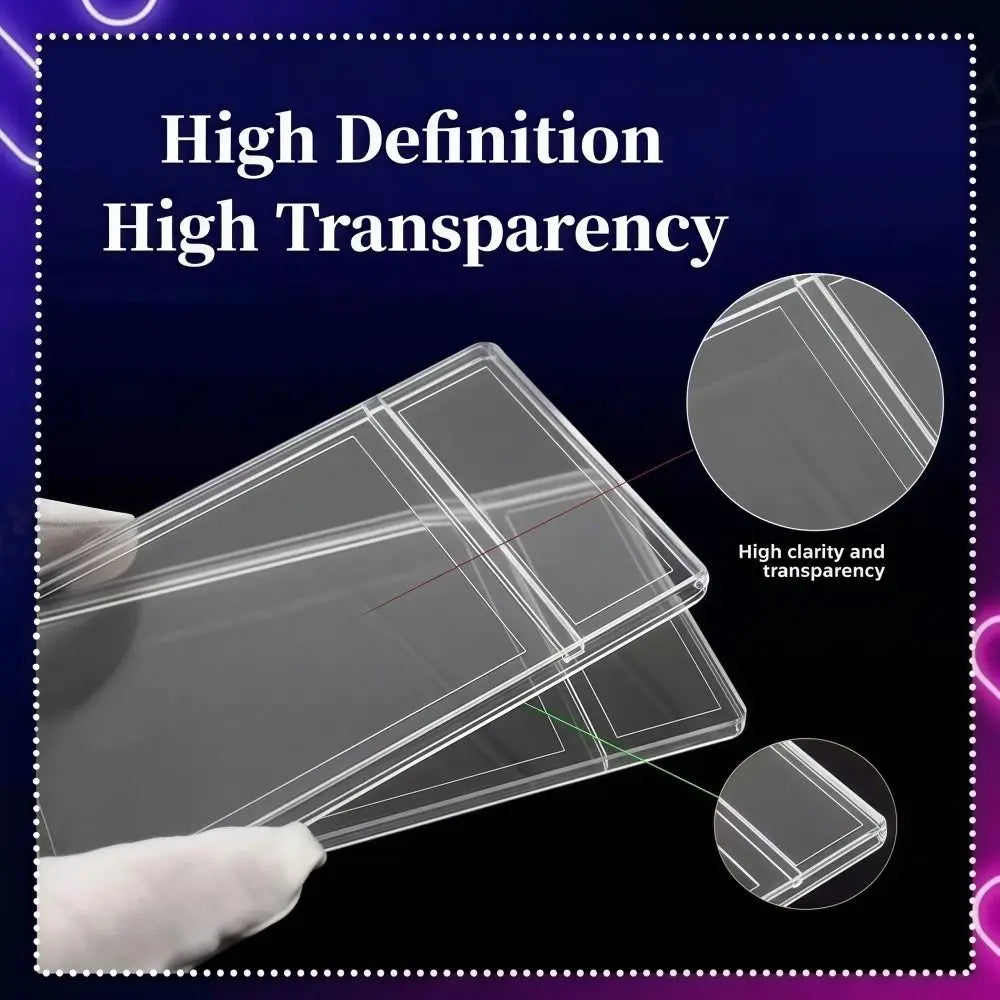 Transparent 35PT Trading Card Case UV Protection Collectible Box