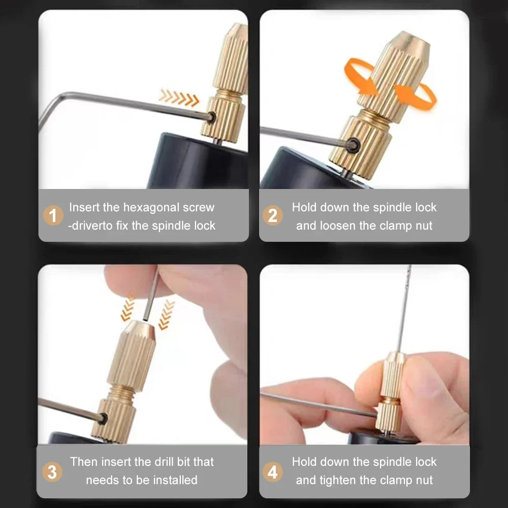 Aideepen Mini Electric Drill – Jewelry & DIY Craft Carving Tool
