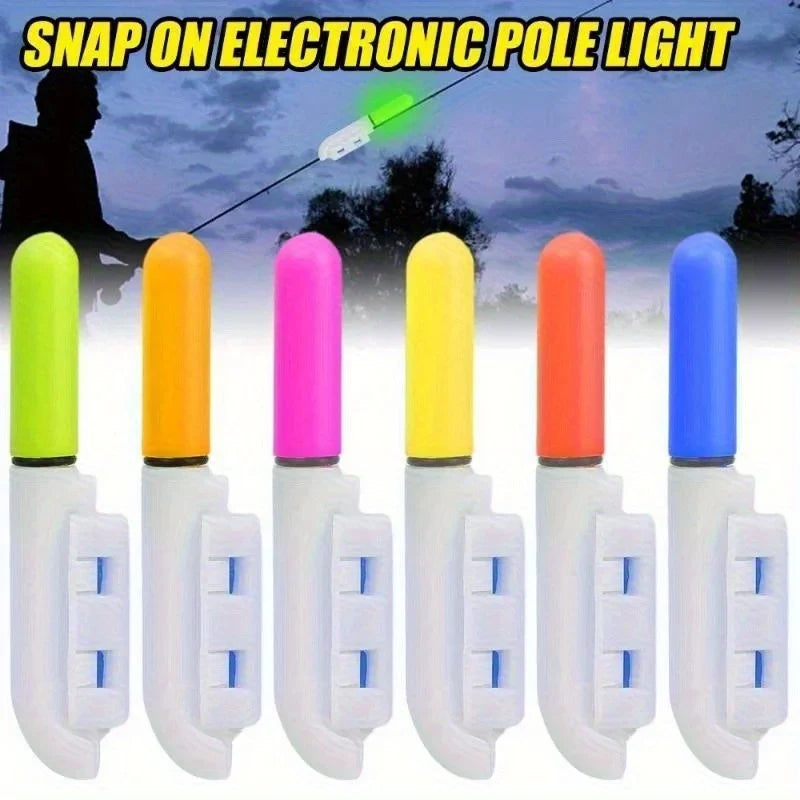 6 PCS LED Glow Stick Bite Alarm – Night Fishing Rod Light