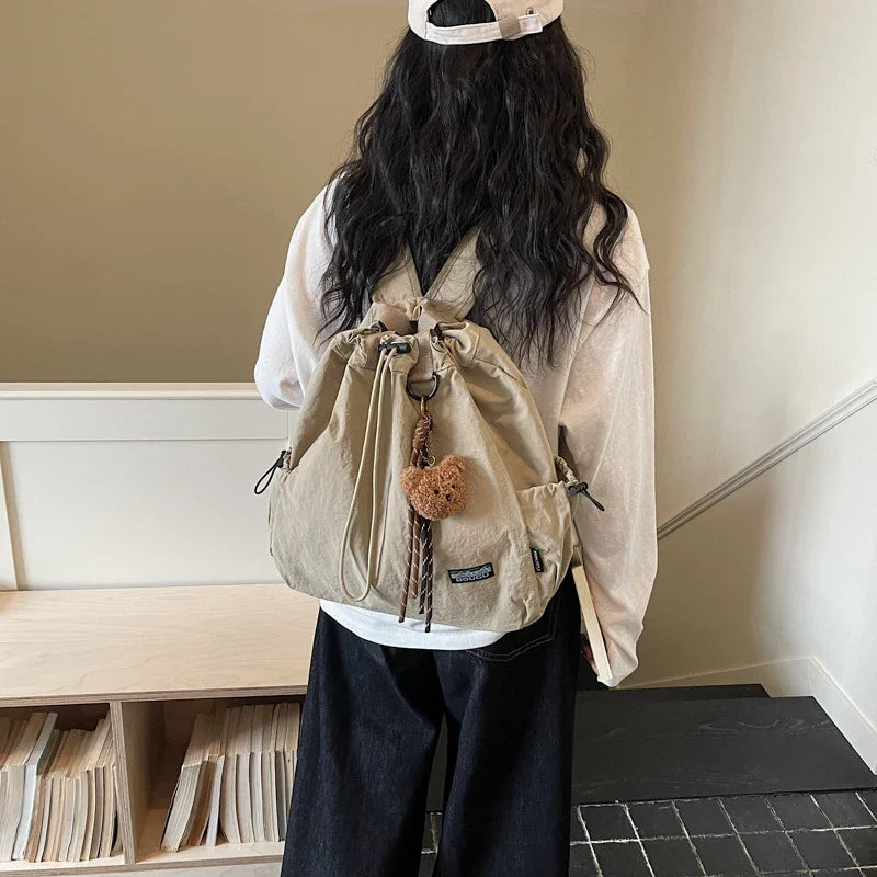 Large Capacity Drawstring Backpack – Travel, School & Hiking Bag