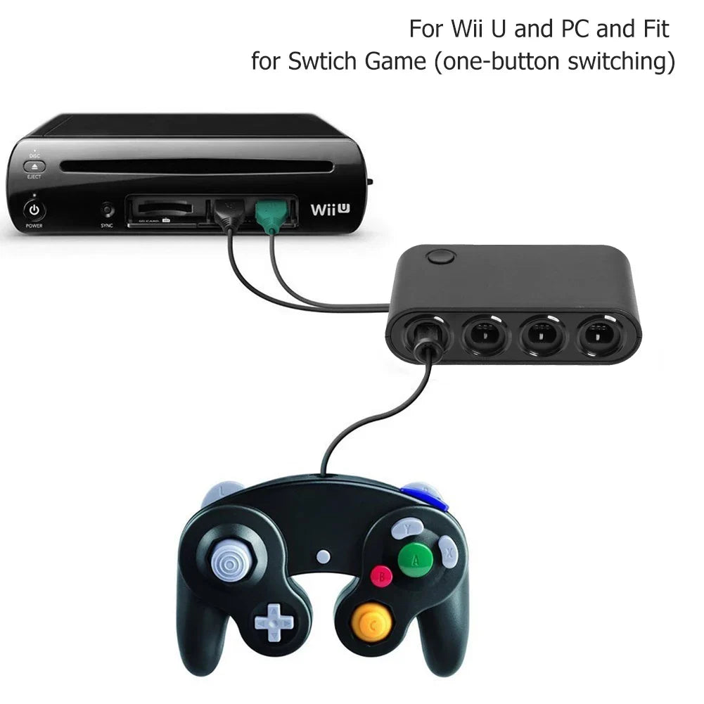 4-Port GameCube USB Adapter for Nintendo Switch, Wii U & PC
