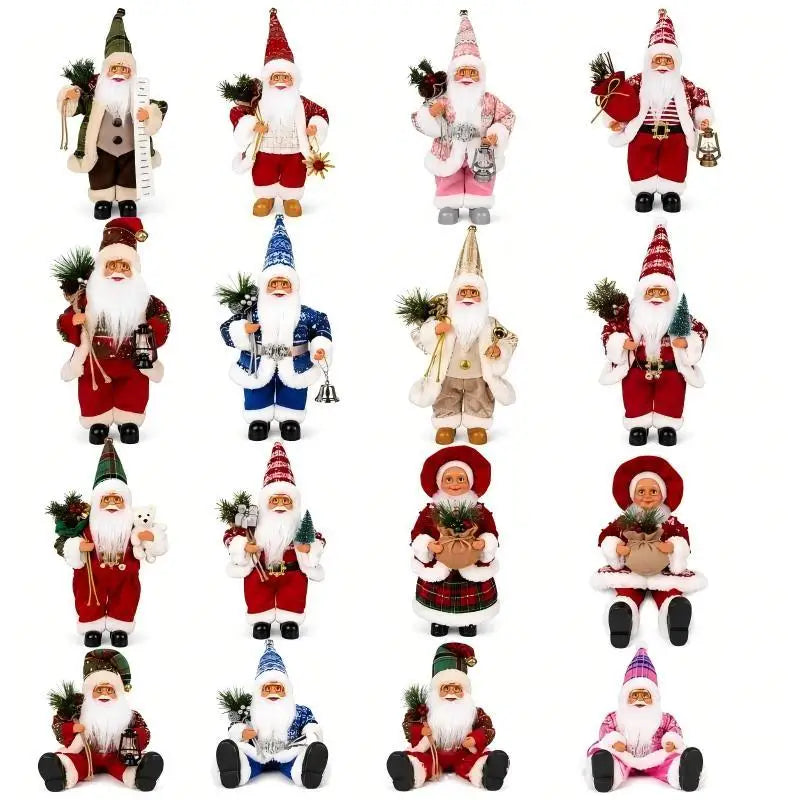 Santa Claus Standing Figurine – Handcrafted Christmas Decor