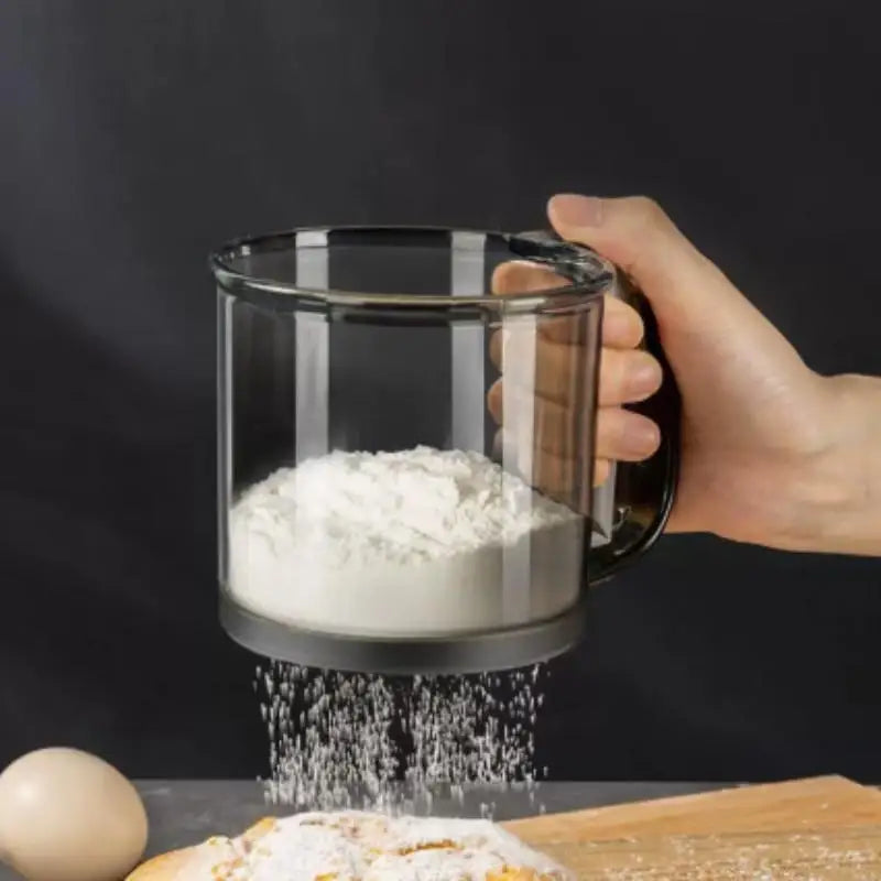 Handheld Flour Sifter Fine Mesh Powder Sieve | Baking Tool