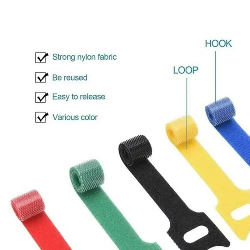 Nylon Cable Ties & Wire Organizer Set – 10/30/50 Pcs