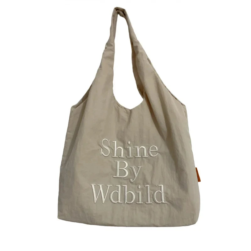 Casual Nylon Tote Bag – Lightweight Women's Shoulder Bag